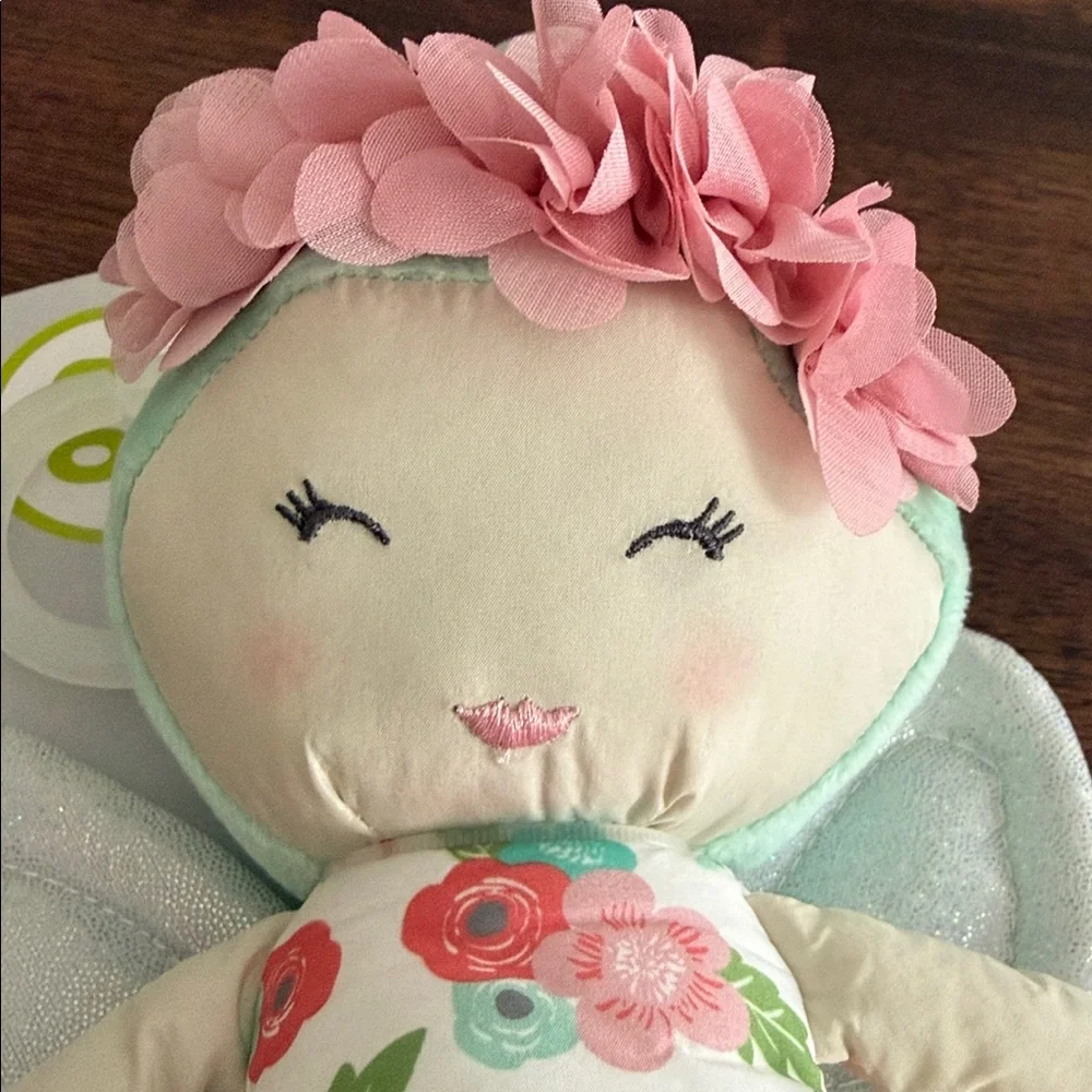 Goldbug floral fairy activity doll for ages 0+ months